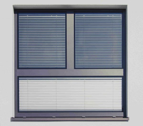 fenêtre ventilée store intégré aluminium hueck lambda 100